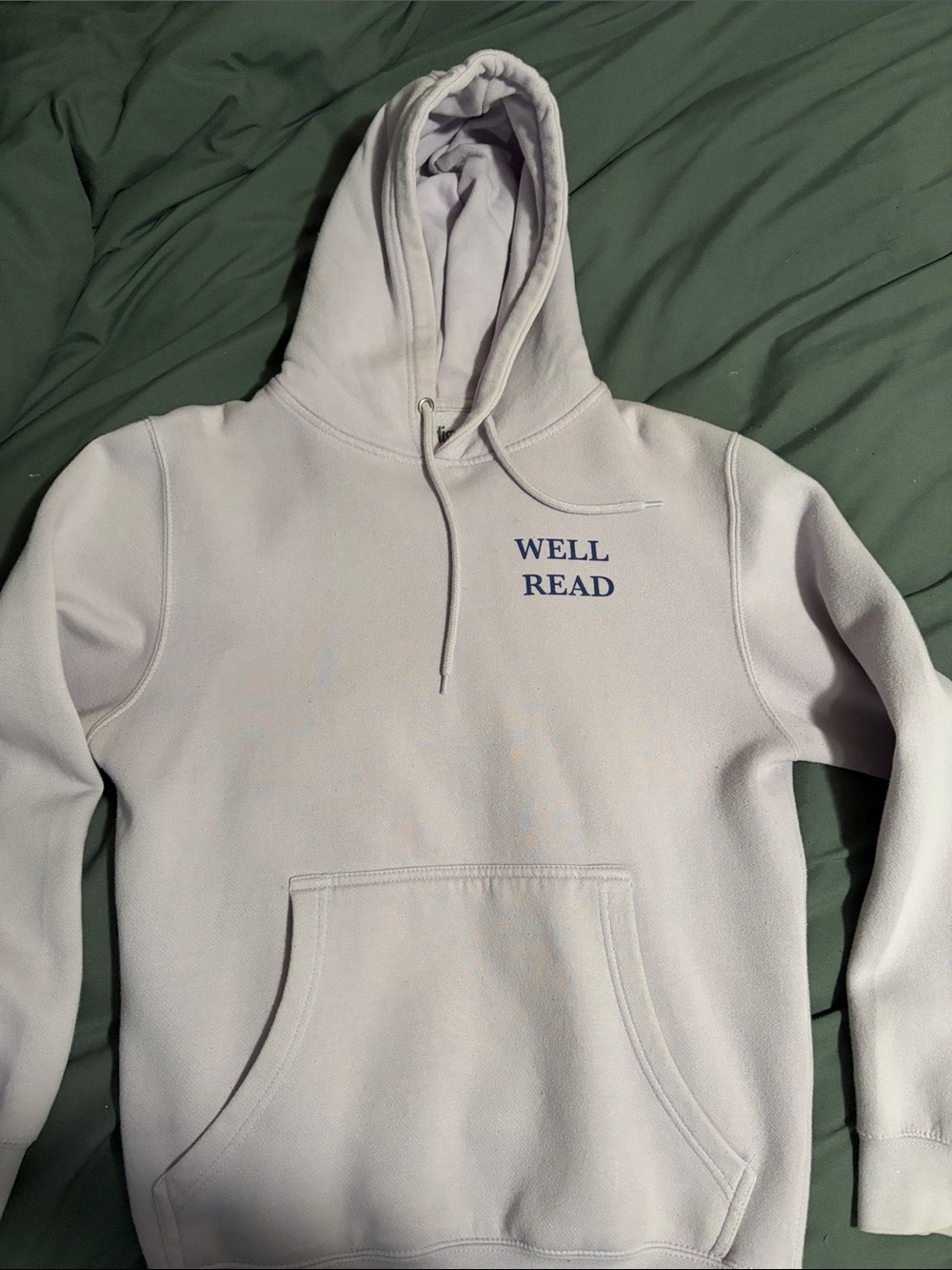 Indigo Women’s Light Lavender 'WELL READ' Hoodie Sweatshirt